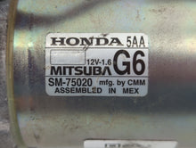 2021-2022 Honda Cr-V Car Starter Motor Solenoid OEM P/N:SM-75020 Fits Fits 2021 2022 OEM Used Auto Parts