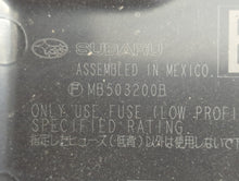 2010-2014 Subaru Legacy Fusebox Fuse Box Panel Relay Module P/N:MB503200B Fits Fits 2010 2011 2012 2013 2014 OEM Used Auto Parts