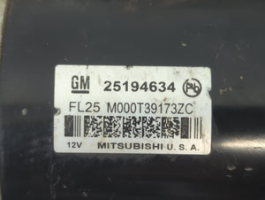 2012-2019 Chevrolet Sonic Car Starter Motor Solenoid OEM P/N:FH01 M000T39173ZC 25194634 Fits OEM Used Auto Parts