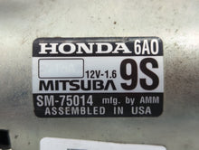 2018-2020 Honda Accord Car Starter Motor Solenoid OEM P/N:SM-75014 Fits Fits 2018 2019 2020 OEM Used Auto Parts