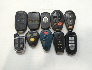 Lot of 10 Aftermarket Keyless Entry Remote Fob MIXED FCC IDS MIXED PART