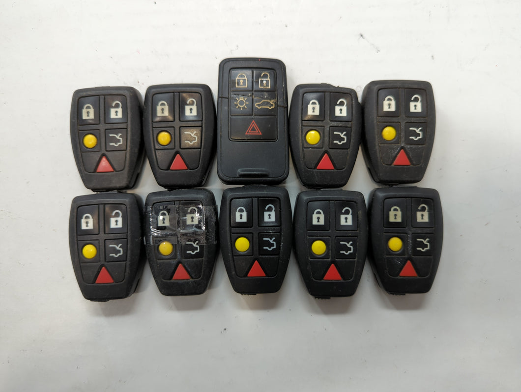 Lot of 10 Volvo Keyless Entry Remote Fob MIXED FCC IDS MIXED PART NUMBERS