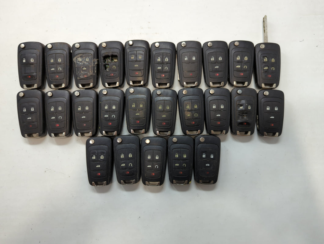 Lot of 25 Chevrolet Keyless Entry Remote Fob MIXED FCC IDS MIXED PART