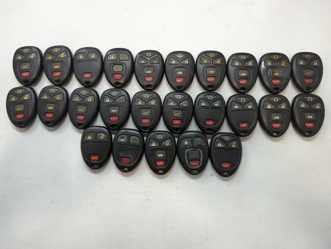 Lot of 25 Chevrolet Keyless Entry Remote Fob KOBGT04A | OUC60270 |