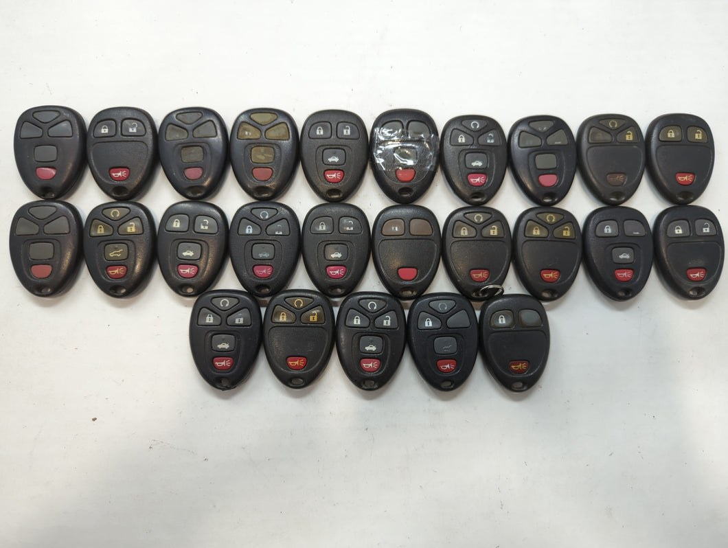 Lot of 25 Chevrolet Keyless Entry Remote Fob KOBGT04A | OUC60270 |