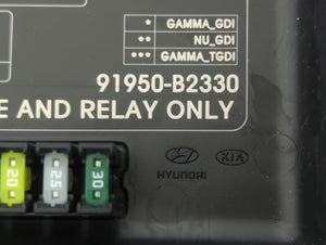 2015-2019 Kia Soul Fusebox Fuse Box Panel Relay Module P/N:91950-B2330 Fits Fits 2015 2016 2017 2018 2019 OEM Used Auto Parts