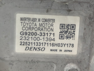 2012-2017 Toyota Camry Hybrid DC Synergy Drive Power Inverter P/N:G9200-33171 Fits Fits 2012 2013 2014 2015 2016 2017 2018 OEM Used Auto Parts