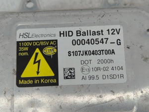 2012-2017 Hyundai Azera Headlight Ballast Head Light