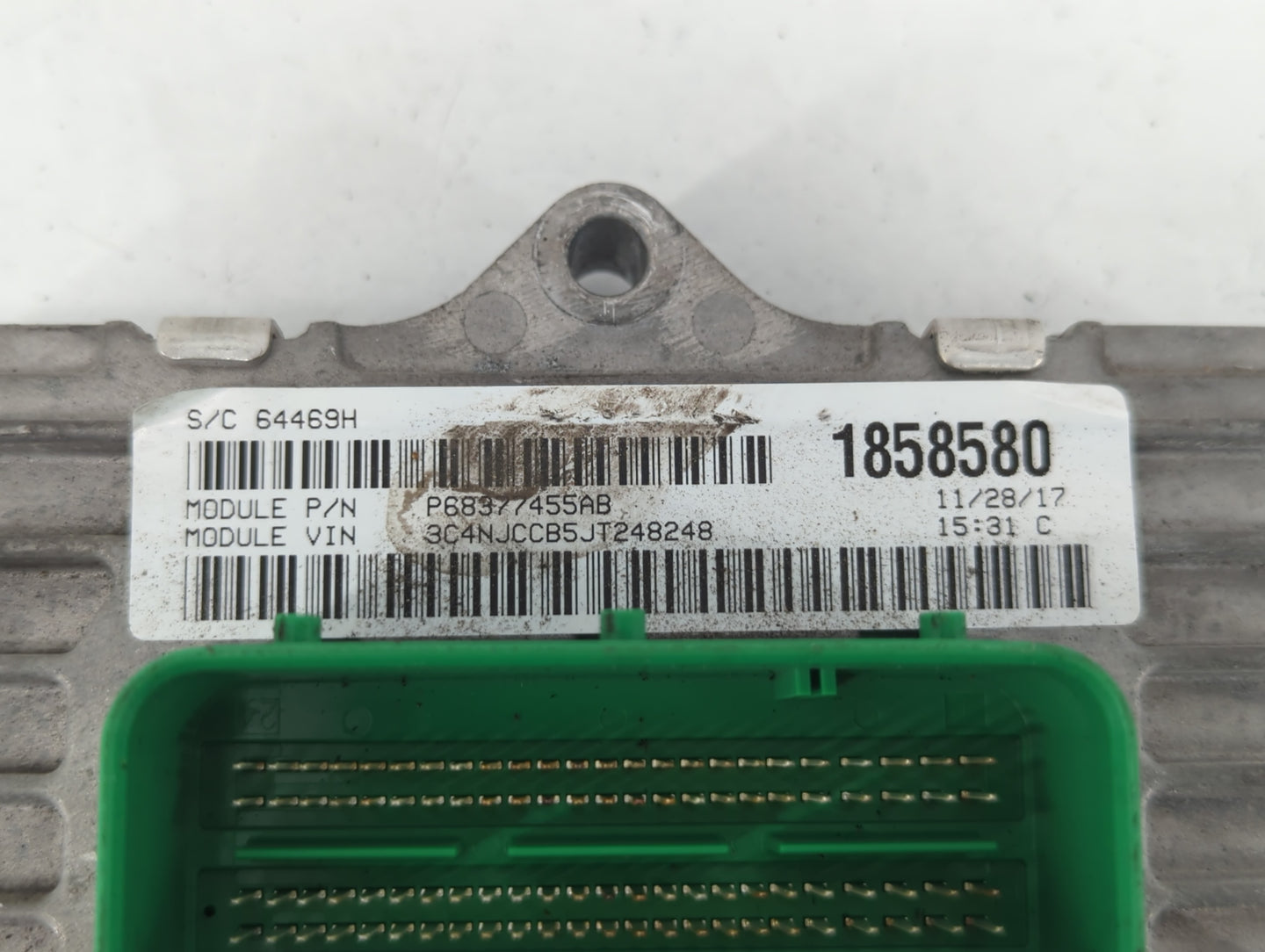 2018 Jeep Compass PCM Engine Control Computer ECU ECM PCU OEM P/N:P68342095AA Fits OEM Used Auto Parts - Oemusedautoparts1.com