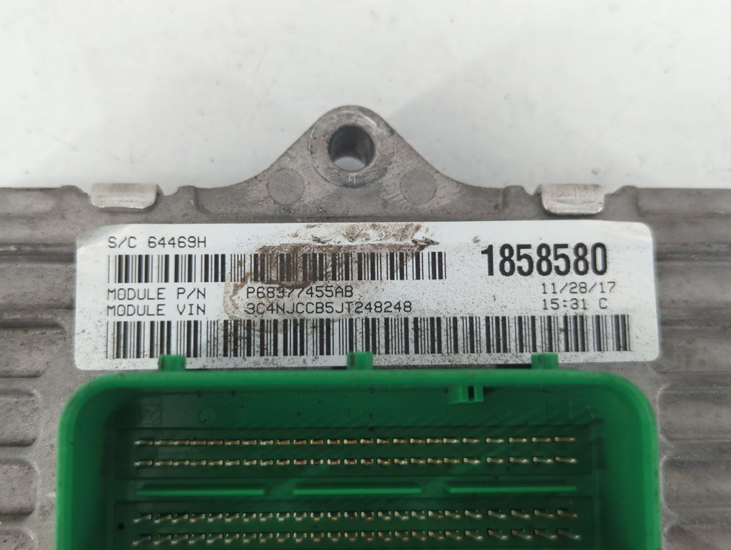 2018 Jeep Compass PCM Engine Control Computer ECU ECM PCU OEM P/N:P68342095AA Fits OEM Used Auto Parts - Oemusedautoparts1.com