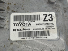 2015-2016 Toyota Corolla PCM Engine Control Computer ECU ECM PCU OEM P/N:28447011 89661-0Z630 Fits Fits 2015 2016 OEM Used Auto Parts