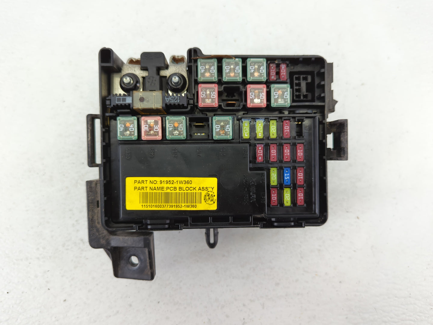 2016-2017 Kia Rio Fusebox Fuse Box Panel Relay Module P/N:912791W080 Fits Fits 2016 2017 OEM Used Auto Parts - Oemusedautoparts1.com