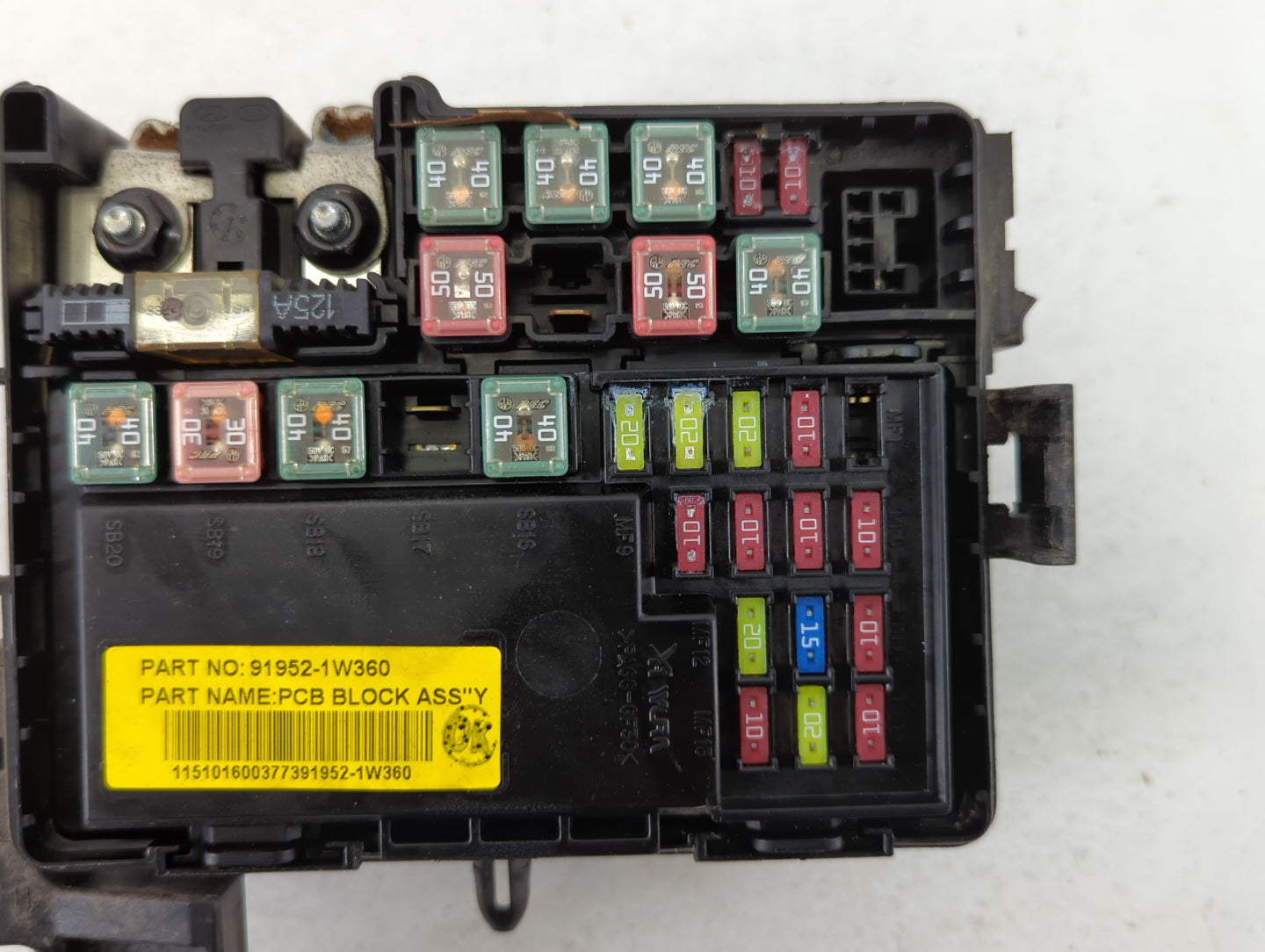 2016-2017 Kia Rio Fusebox Fuse Box Panel Relay Module P/N:912791W080 Fits Fits 2016 2017 OEM Used Auto Parts - Oemusedautoparts1.com