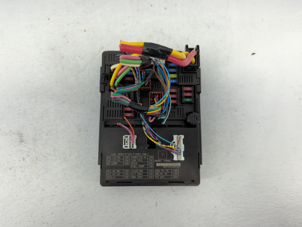 2013-2019 Nissan Versa Fusebox Fuse Box Panel Relay Module P/N:284B7 1HR0C Fits Fits 2013 2014 2015 2016 2017 2018 2019 OEM Used Auto Parts