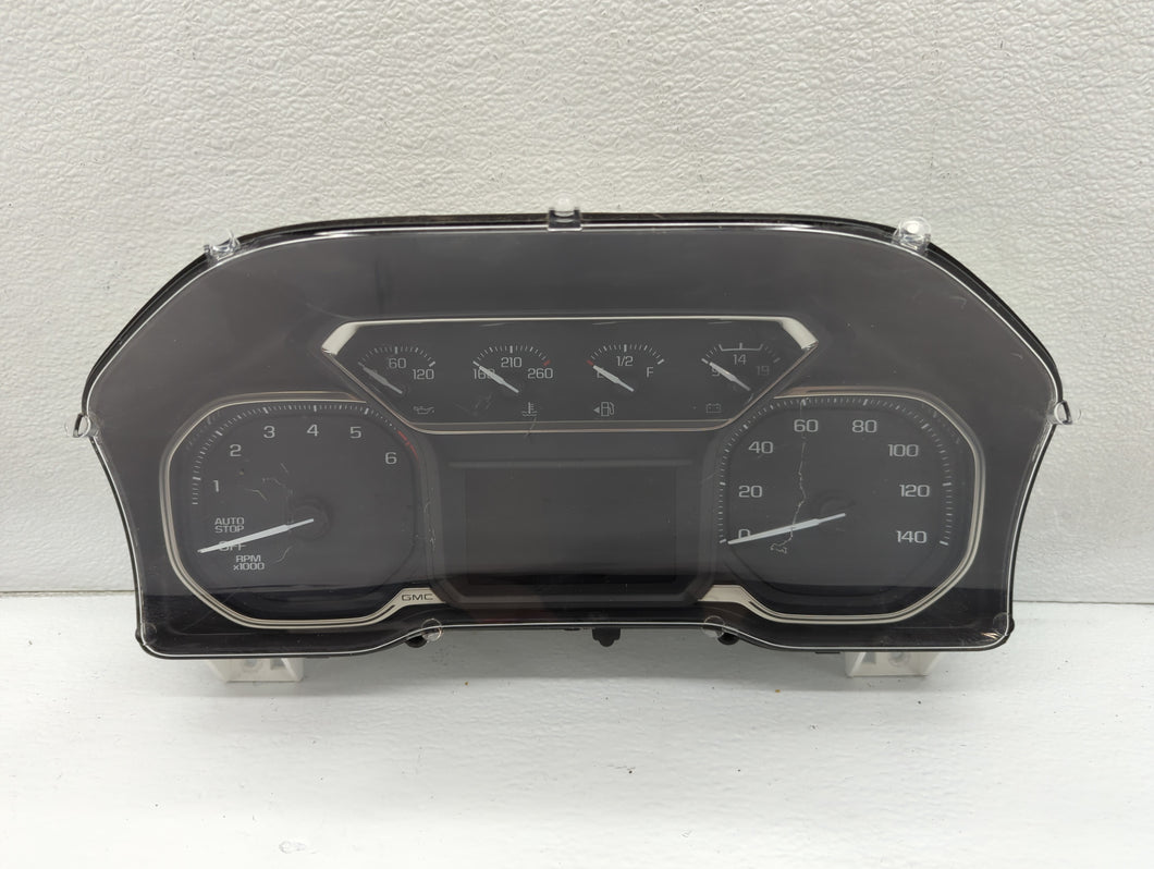 2021-2022 Gmc Sierra 1500 Instrument Cluster Speedometer Gauges P/N:84960231 Fits Fits 2021 2022 OEM Used Auto Parts