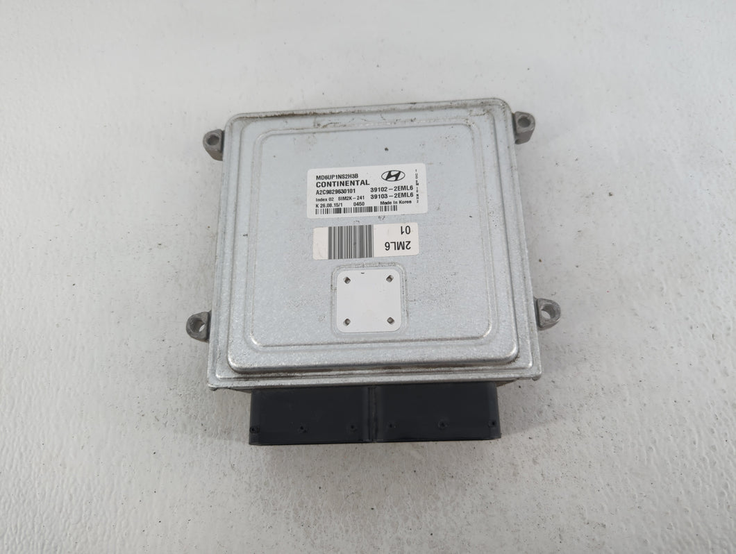 2014-2016 Hyundai Elantra PCM Engine Control Computer ECU ECM PCU OEM P/N:39103-2EML6 39102-2EML6 Fits Fits 2014 2015 2016 OEM Used Auto Parts