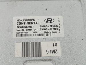 2014-2016 Hyundai Elantra PCM Engine Control Computer ECU ECM PCU OEM P/N:39103-2EML6 39102-2EML6 Fits Fits 2014 2015 2016 OEM Used Auto Parts