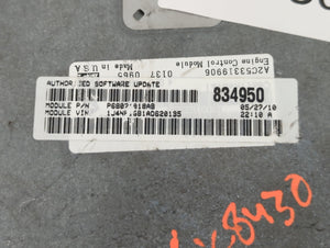 2007-2010 Jeep Patriot PCM Engine Control Computer ECU ECM PCU OEM P/N:834950 Fits Fits 2007 2008 2009 2010 OEM Used Auto Parts