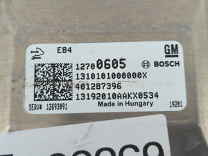 2019-2022 Chevrolet Spark PCM Engine Control Computer ECU ECM PCU OEM P/N:12700605 Fits Fits 2019 2020 2021 2022 OEM Used Auto Parts