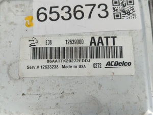 2010-2013 Gmc Sierra 1500 PCM Engine Control Computer ECU ECM PCU OEM P/N:E38 12639900 Fits OEM Used Auto Parts