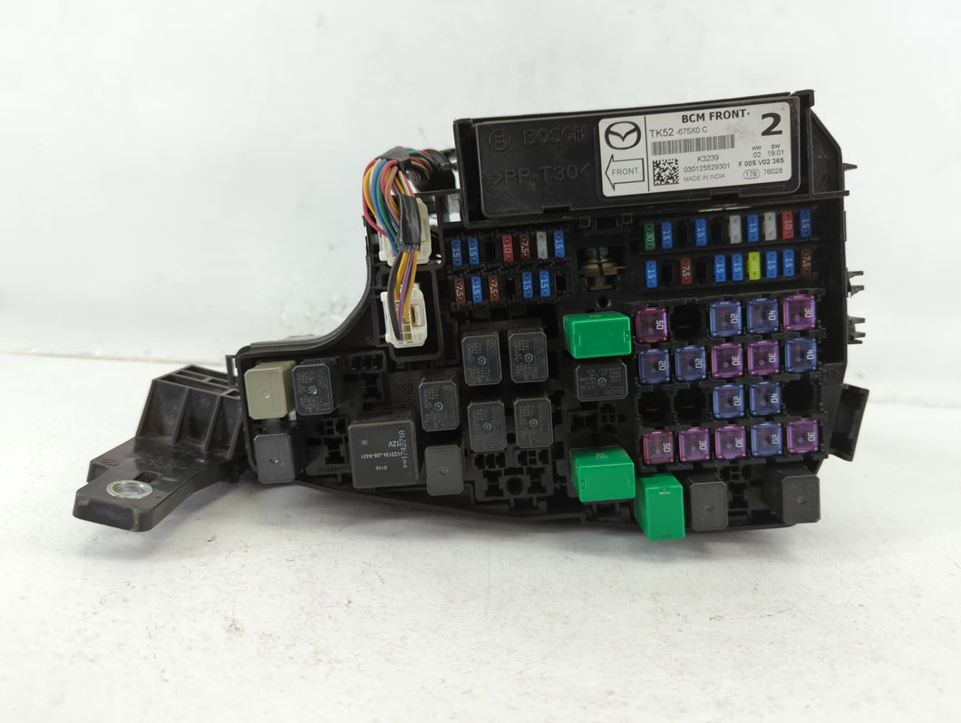 2016-2022 Mazda Cx-9 Fusebox Fuse Box Panel Relay Module P/N:KD47-66767 7154-7634-30 Fits Fits 2016 2017 2018 2019 2020 2021 2022 OEM Used Auto Parts