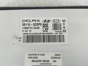 2017-2018 Hyundai Santa Fe PCM Engine Control Computer ECU ECM PCU OEM P/N:39100-3CDP0 Fits Fits 2017 2018 OEM Used Auto Parts