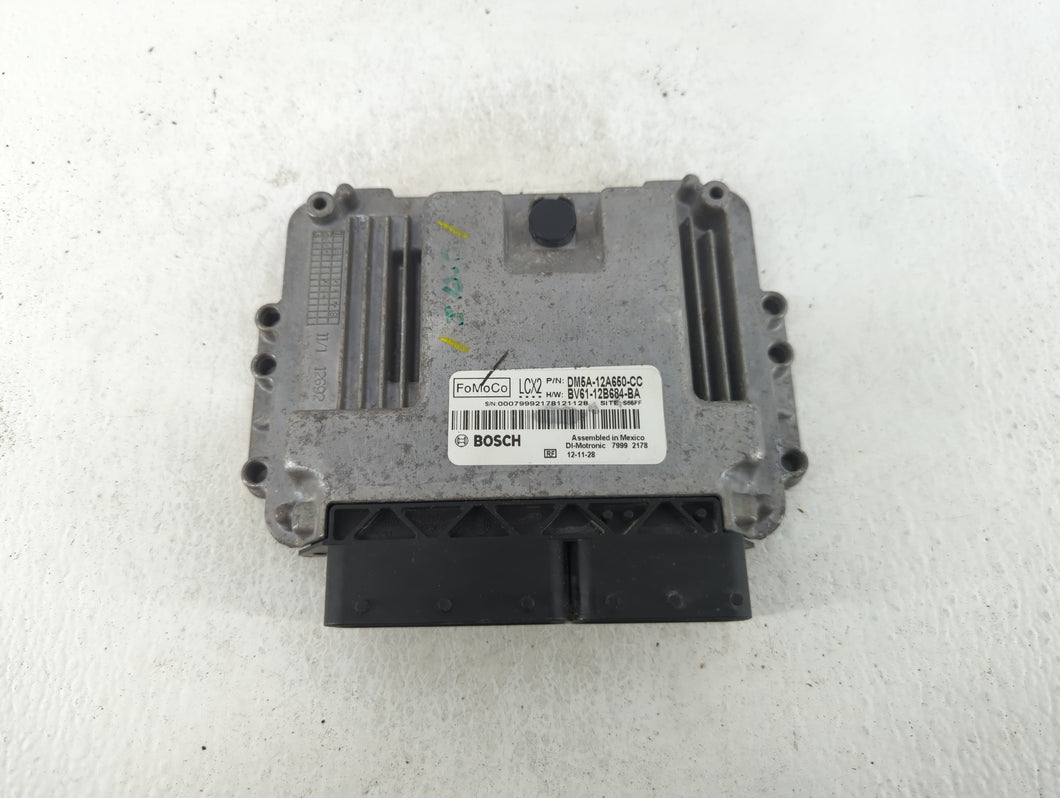 2012-2013 Ford Focus PCM Engine Control Computer ECU ECM PCU OEM P/N:BV61-12B684-BA DM5A-12A650-CC Fits Fits 2012 2013 OEM Used Auto Parts