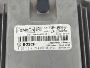 2015-2016 Ford Escape PCM Engine Control Computer ECU ECM PCU OEM P/N:FJ5A-12A650-VB Fits Fits 2015 2016 OEM Used Auto Parts