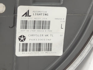 2015-2021 Jeep Grand Cherokee Tail Light Assembly Driver Left OEM P/N:P68770017AF Fits Fits 2015 2016 2017 2018 2019 2020 2021 OEM Used Auto Parts