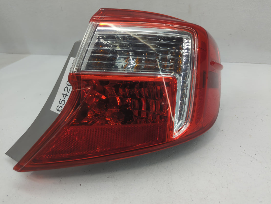 2012-2014 Toyota Camry Tail Light Assembly Passenger Right OEM Fits Fits 2012 2013 2014 OEM Used Auto Parts