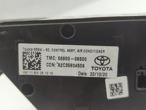 2018-2022 Toyota Camry Climate Control Module Temperature AC/Heater Replacement P/N:55900-06500 Fits Fits 2018 2019 2020 2021 2022 OEM Used Auto Parts