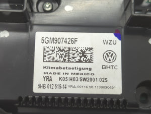 2018-2019 Volkswagen Golf Climate Control Module Temperature AC/Heater Replacement P/N:5GM907426F Fits Fits 2018 2019 OEM Used Auto Parts