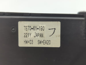 2010-2015 Mazda Cx-9 Climate Control Module Temperature AC/Heater Replacement P/N:221Y TE70-61-190 Fits OEM Used Auto Parts