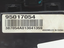 2011-2012 Chevrolet Cruze Climate Control Module Temperature AC/Heater Replacement P/N:95017054 Fits Fits 2011 2012 OEM Used Auto Parts