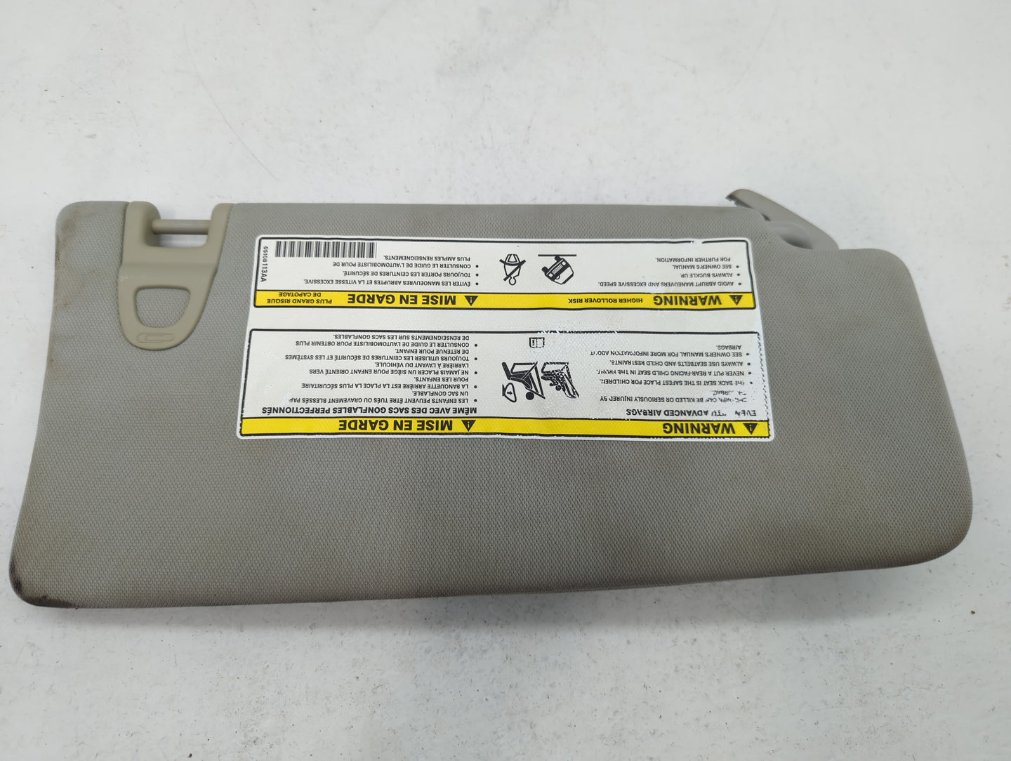 2018 Jeep Compass Sun Visor Shade Replacement Driver Left Mirror Fits OEM Used Auto Parts - Oemusedautoparts1.com