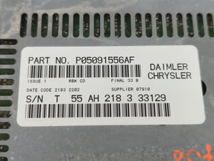 2003-2007 Dodge Caravan Radio AM FM Cd Player Receiver Replacement P/N:P05091556AF Fits Fits 2002 2003 2004 2005 2006 2007 OEM Used Auto Parts