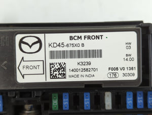 2013-2022 Mazda Cx-5 Fusebox Fuse Box Panel Relay Module P/N:KD45-675X0 B Fits OEM Used Auto Parts