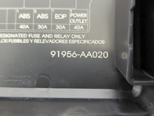 2021-2022 Hyundai Elantra Fusebox Fuse Box Panel Relay Module P/N:91956-AA020 Fits Fits 2021 2022 OEM Used Auto Parts