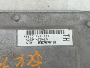 2009-2011 Honda Civic PCM Engine Control Computer ECU ECM PCU OEM P/N:37820-RNA-A74 Fits Fits 2009 2010 2011 OEM Used Auto Parts