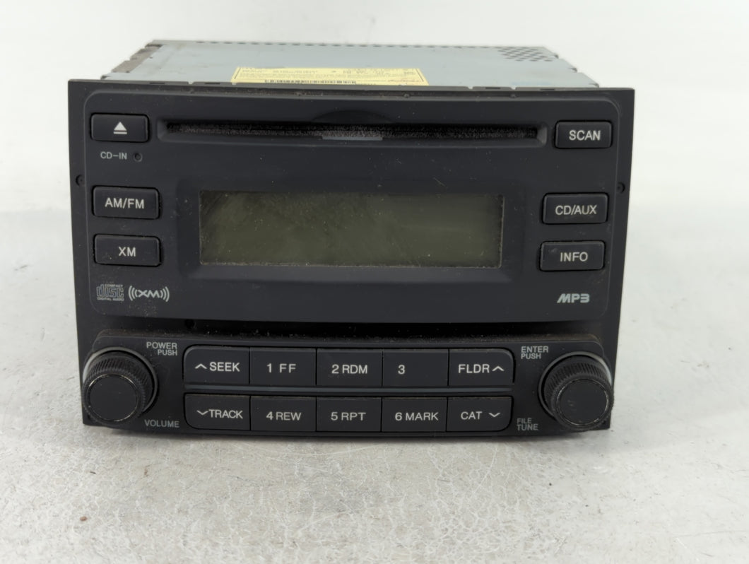 2007-2010 Hyundai Elantra Radio AM FM Cd Player Receiver Replacement P/N:96160-2H1519Y Fits Fits 2007 2008 2009 2010 OEM Used Auto Parts