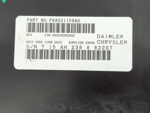 2009-2010 Jeep Compass Radio AM FM Cd Player Receiver Replacement P/N:P68021159AD Fits Fits 2008 2009 2010 OEM Used Auto Parts