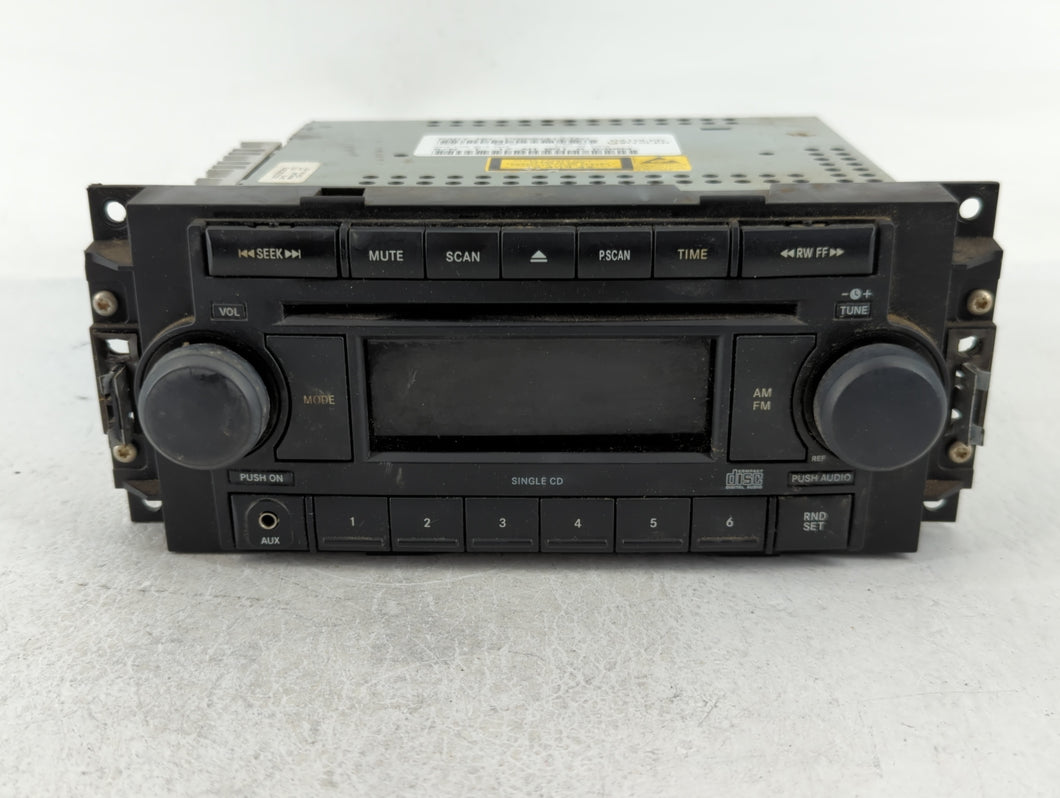 2006-2008 Dodge Ram 1500 Radio AM FM Cd Player Receiver Replacement P/N:P05064173AM Fits Fits 2004 2005 2006 2007 2008 2009 2010 OEM Used Auto Parts