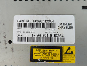 2006-2008 Dodge Ram 1500 Radio AM FM Cd Player Receiver Replacement P/N:P05064173AM Fits Fits 2004 2005 2006 2007 2008 2009 2010 OEM Used Auto Parts