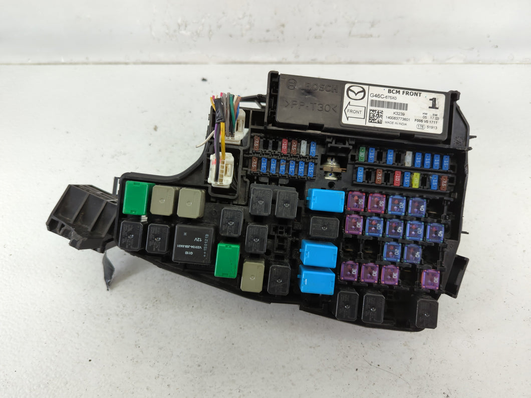 2014-2016 Mazda 6 Fusebox Fuse Box Panel Relay Module P/N:KD45 66760 K7005 G46C-675X0 Fits Fits 2014 2015 2016 OEM Used Auto Parts