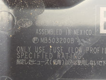 2010-2014 Subaru Legacy Fusebox Fuse Box Panel Relay Module P/N:MB503200B Fits Fits 2010 2011 2012 2013 2014 OEM Used Auto Parts
