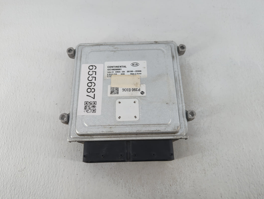 2020-2021 Kia Forte PCM Engine Control Computer ECU ECM PCU OEM P/N:39199-2E036 Fits Fits 2020 2021 OEM Used Auto Parts