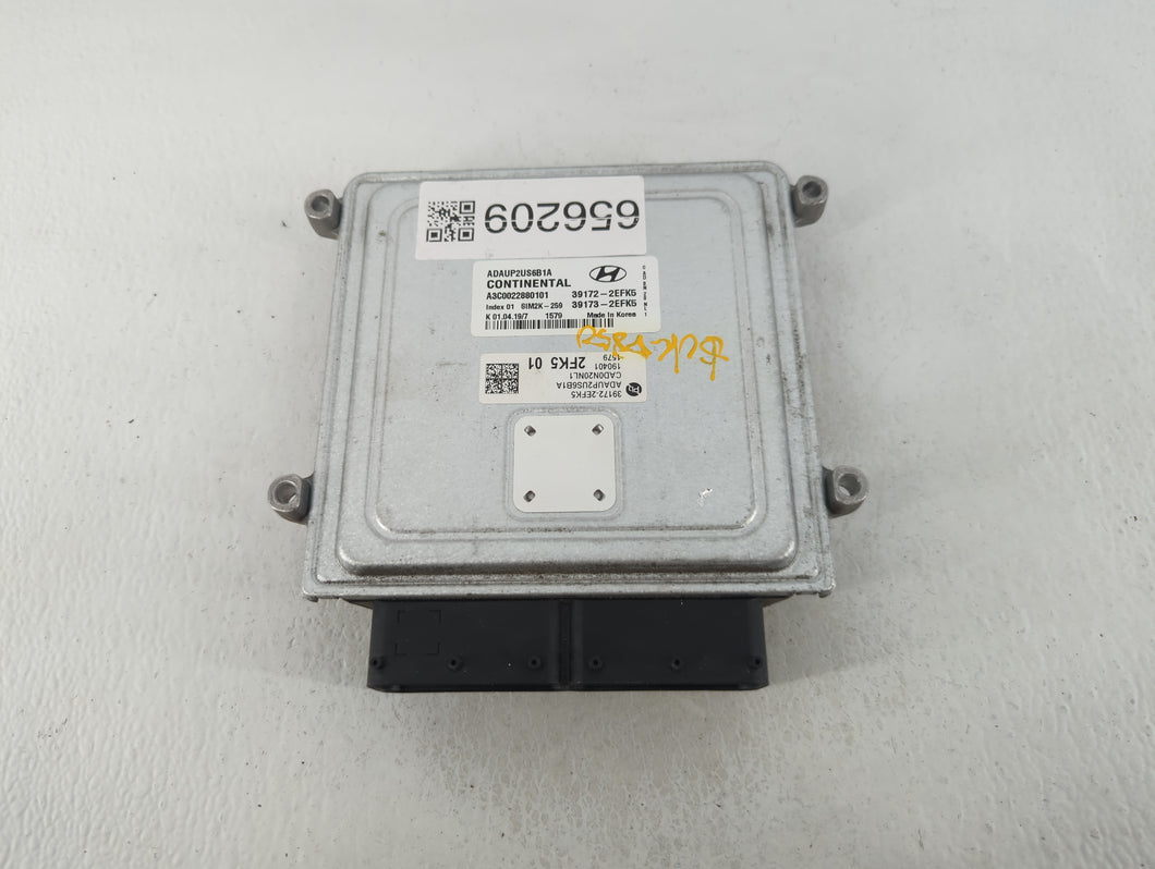 2020 Hyundai Elantra PCM Engine Control Computer ECU ECM PCU OEM P/N:39172-2EFK5 Fits OEM Used Auto Parts