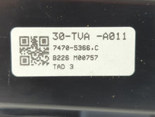 2021-2022 Honda Accord Fusebox Fuse Box Panel Relay Module P/N:7470-5366 30-TVA-A011 Fits Fits 2021 2022 OEM Used Auto Parts