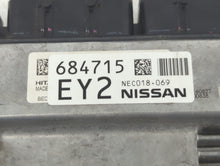 2017 Nissan Pathfinder PCM Engine Control Computer ECU ECM PCU OEM P/N:684715 EY2 NEC018-069 Fits OEM Used Auto Parts