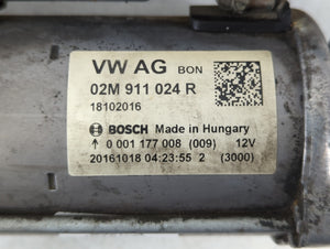 2012-2018 Volkswagen Jetta Car Starter Motor Solenoid OEM P/N:02M 911 024 R Fits Fits 2011 2012 2013 2014 2015 2016 2017 2018 2019 OEM Used Auto Parts